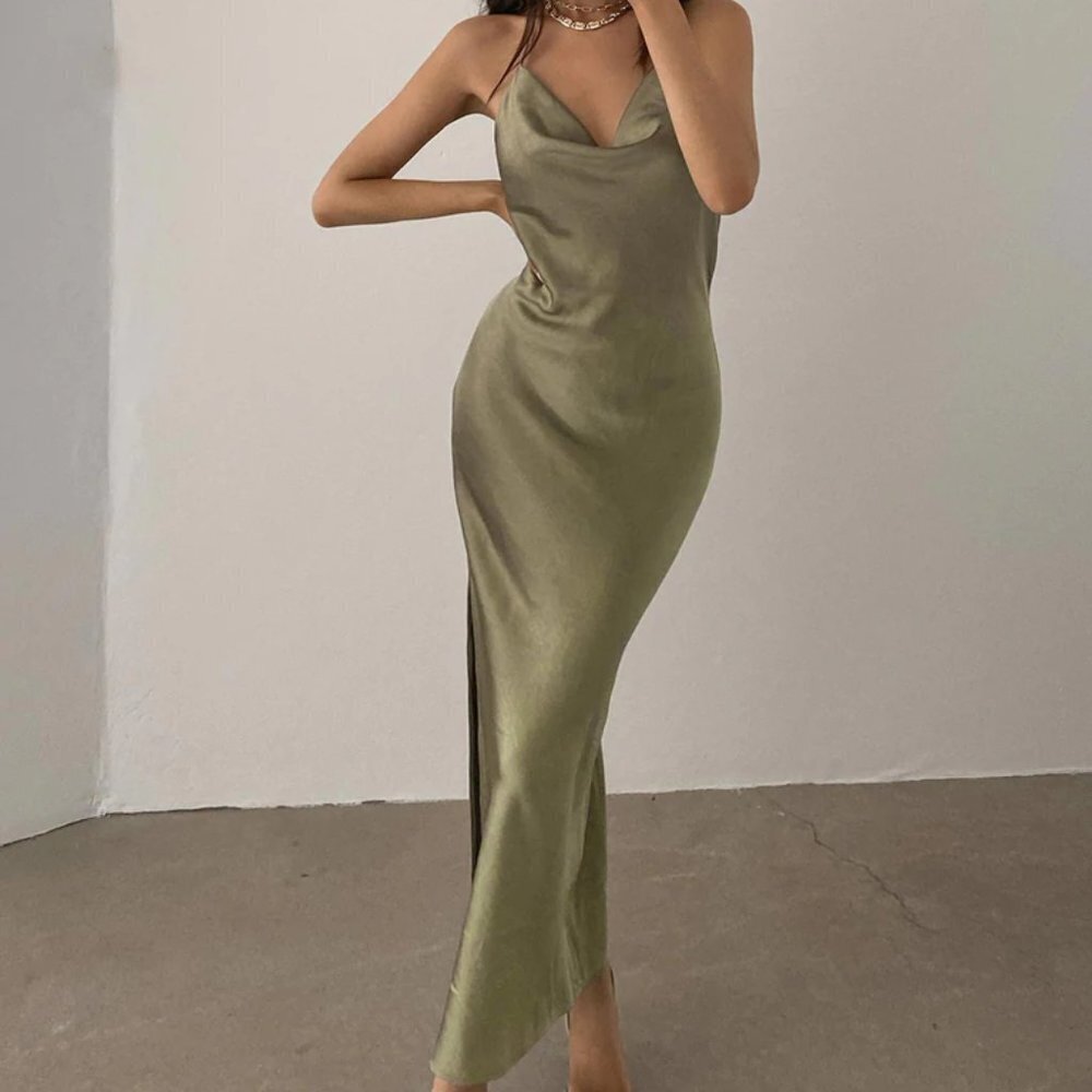 #77 Princess Polly Alissa Dress in Green - Picture 2 of 5